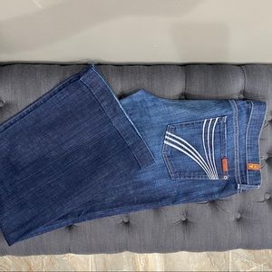 7 for all mankind wide leg jeans